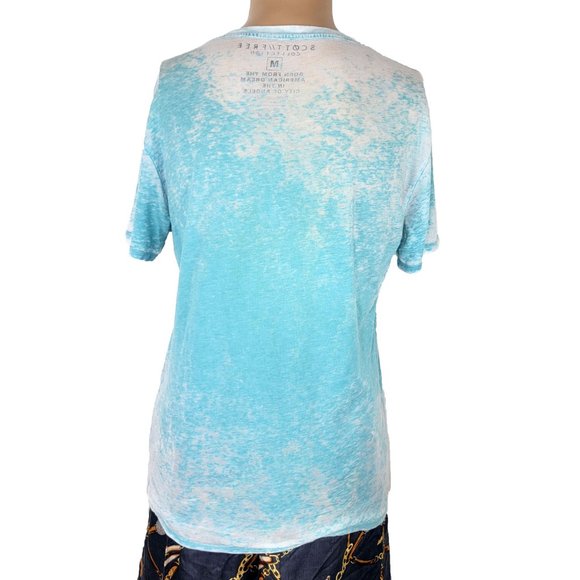 Scott Free Discoteka Cyberpunk Burnout Tee Size Medium - Picture 5 of 6